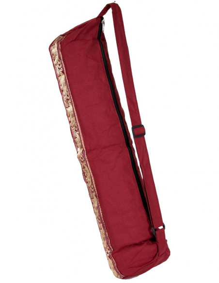 Bolsa para tapete de ioga em algodão Borgonha – Capa Kimago