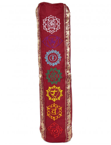 Burgundy Cotton Yoga Mat...
