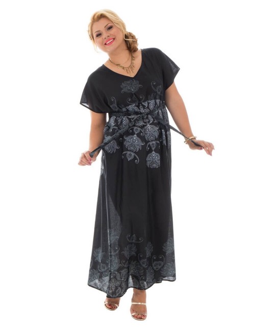 vestido-mangas compridas-preto-plus-size