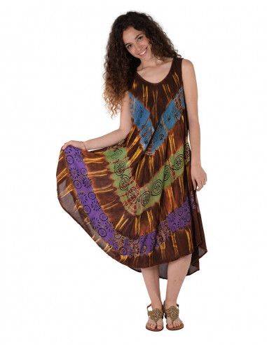 Kleid-Valencia-Strand-ärmellos-Hippie-Chic
