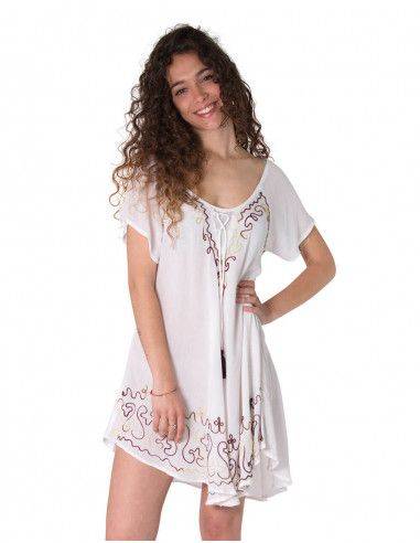 long-sleeve-beach-top-white-short-sleeves-with-color-embroidery