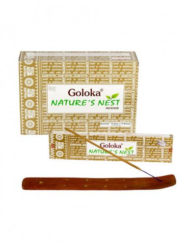 Goloka Incienso Nature's Nest - 12 cajas x 0.53 oz
