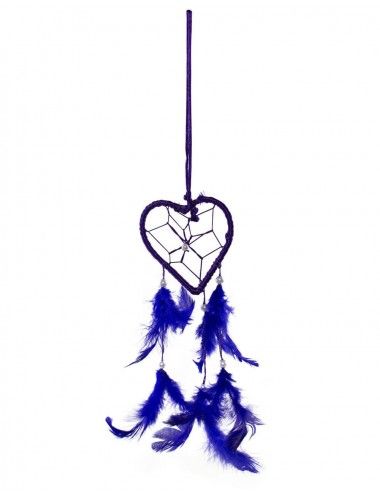 Dreamcatcher-plumes-coeur-bleu
