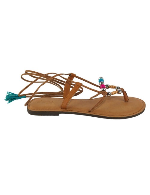 Greek women's sandal with ornaments