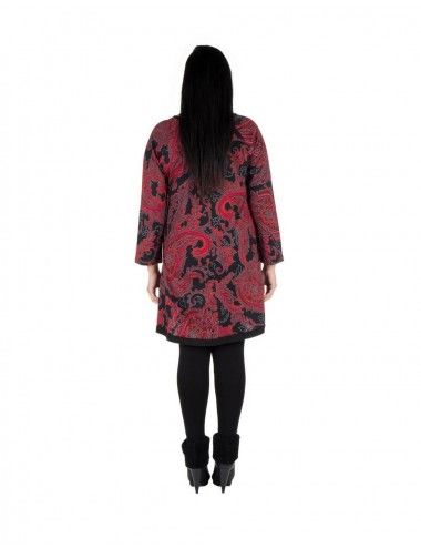 Robe-grande-taille-motif-cachemire-inégale 2