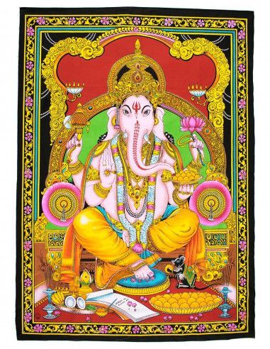 Tapisserie-Ganesha-Hindu-Gott