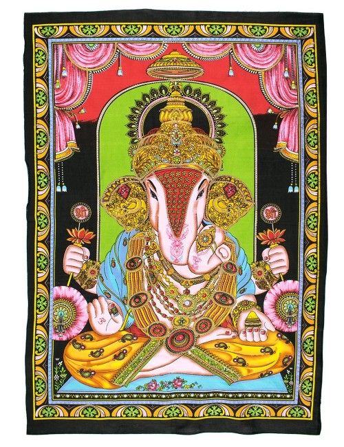Hindu-Götter-Ganesha-Wandteppich