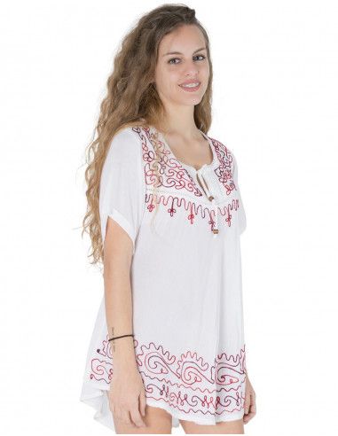 chemisier-manches-larges-broderie-blanc-orange
