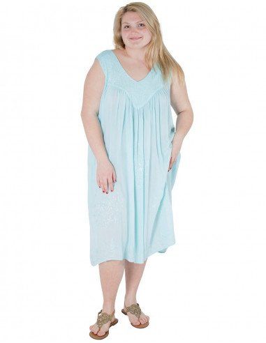 Kleid-Midi-ärmellos-plus-Größe-lila-billig